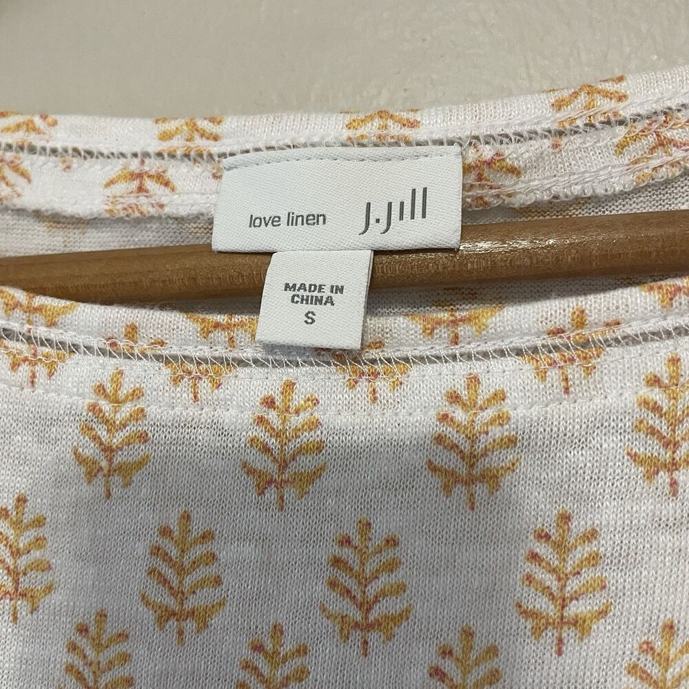 J Jill Love Linen Top Size S Boho Coastal Beach Breathable Summer Lightweight - Picture 6 of 11